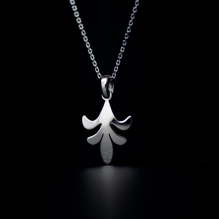 spinosus necklace rhodium plated silver925