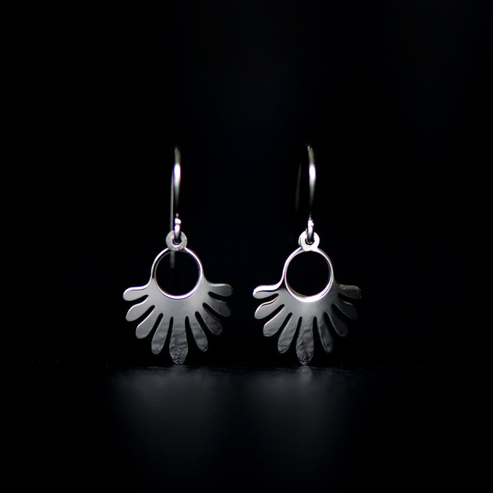 zoe drop earrings rhodium plated silver925