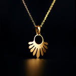 zoe necklace 24k gold plated silver925