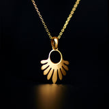 zoe necklace 24k gold plated silver925