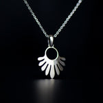zoe necklace rhodium plated silver925