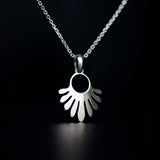 zoe necklace rhodium plated silver925