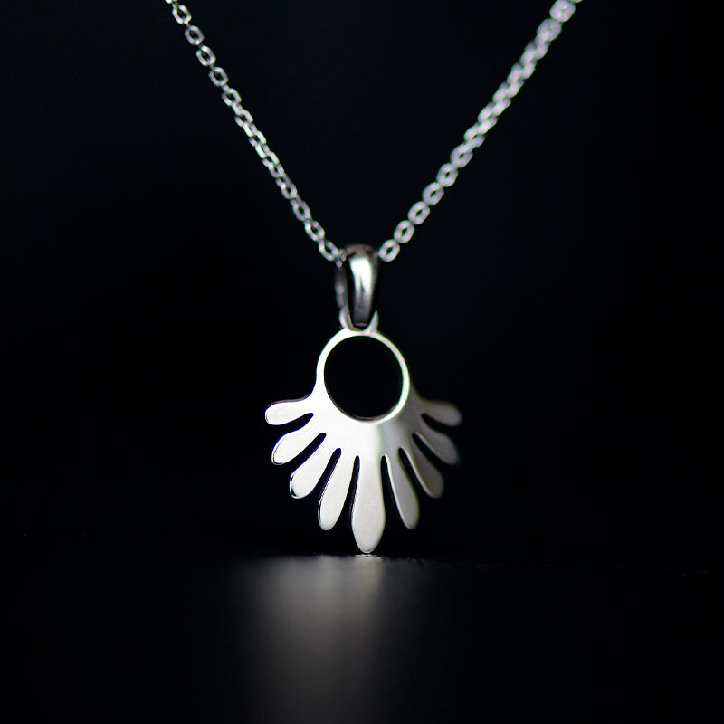 zoe necklace rhodium plated silver925